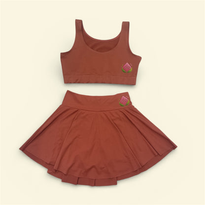 The Skirt Set — Terracotta