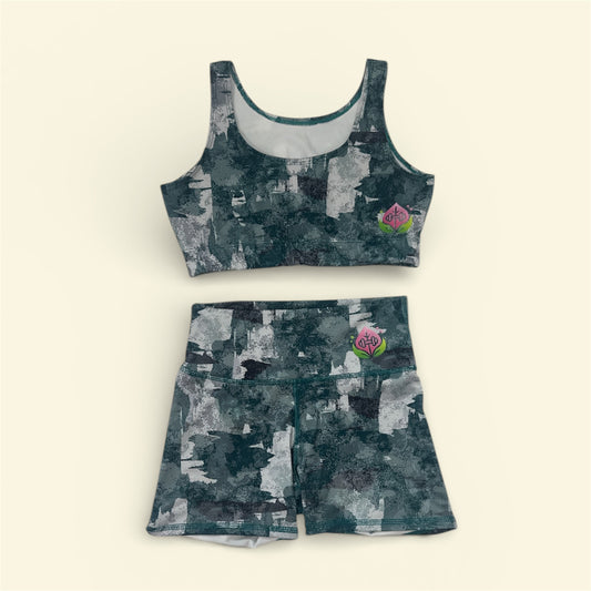 The Short Set — Green Graphite