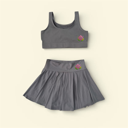 The Skirt Set — Slate Gray