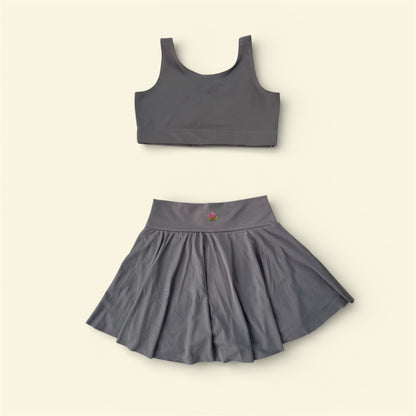 The Skirt Set — Slate Gray