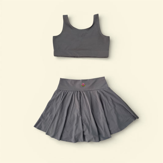 The Skirt Set — Slate Gray